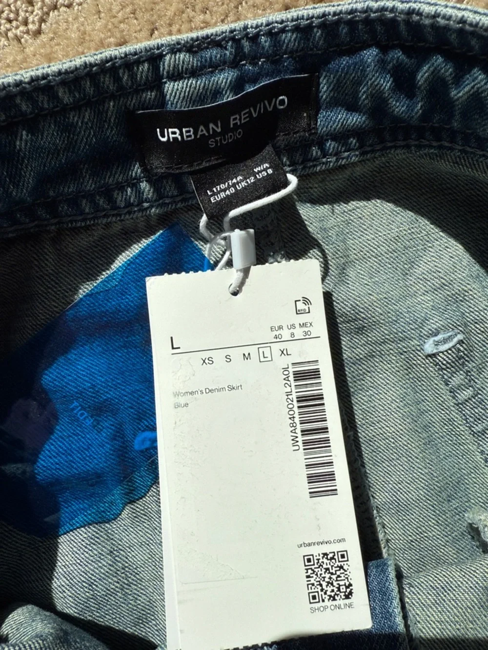 Urban Revivo‎ Deconstructed Denim Skirt